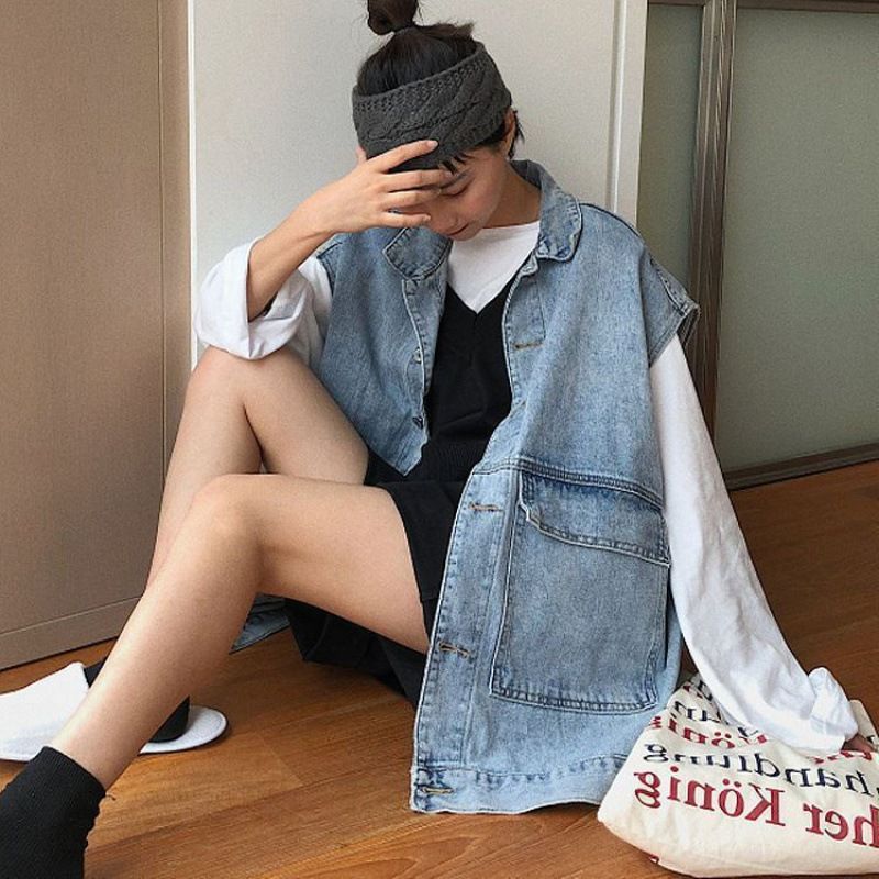 Women's clothing new Harajuku Hong Kong style ins trend loose street design jacket top_voghion.com