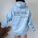 Women's hoodie plain color letter-printed hoodie Oversized_voghion.com