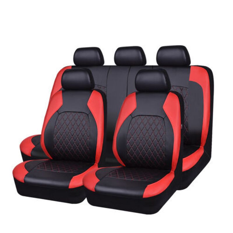 Coprisedile per auto in pelle PU con staffa trapuntata a linea singola_voghion.com