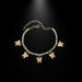 Creative Rhinestone Small Butterfly Fashion Anklet Simple Beach Shimmer Exquisite_voghion.com