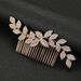 Gioielli da donna pettine per capelli da sposa semplice pettine multi-dente in lega di strass ondulati accessori per banchetti_voghion.com