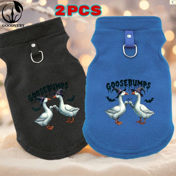 Felpe con cappuccio in stile Halloween a forma di canguro, 2 pezzi, mantengono il tuo animale domestico al caldo in autunno e inverno. Include una tasca posteriore, ideale per passeggiate e avventure._voghion.com