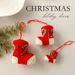 Christmas Stocking Ornaments Set – Knitted Polyester Mini Boot Decorations For Tree, Gifts & Holiday Displays (24pcs, Multi-Size & Color Options)_voghion.com