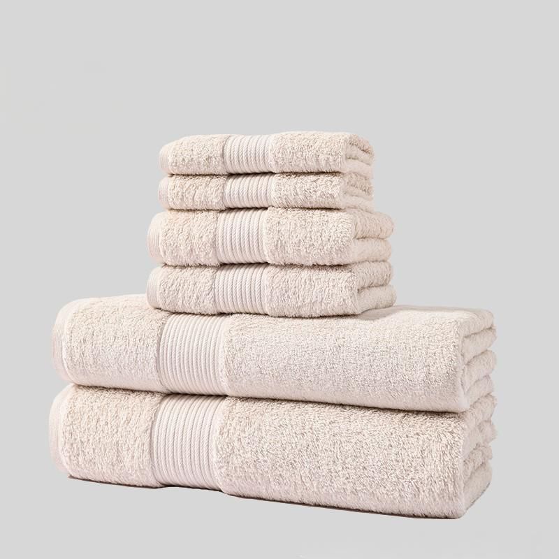Set di asciugamani da 8 pezzi in cotone pettinato di alta qualità - Include asciugamani da bagno e da viso extra spessi e altamente assorbenti per uso domestico e alberghiero._voghion.com