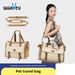 Pet Carrier Bag For Small Dogs And Cats, Lightweight Shoulder Tote With Breathable Design, Spacious Interior For Travel, Vintage Brown_voghion.com