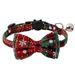 Christmas Adjustable Bow Collar, Cute Bell Cat Collar_voghion.com