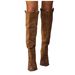 Sagit Damenmode, lässig, Vintage, Retro, lang, kniehoch, Cowboystiefel mit quadratischem Absatz_voghion.com