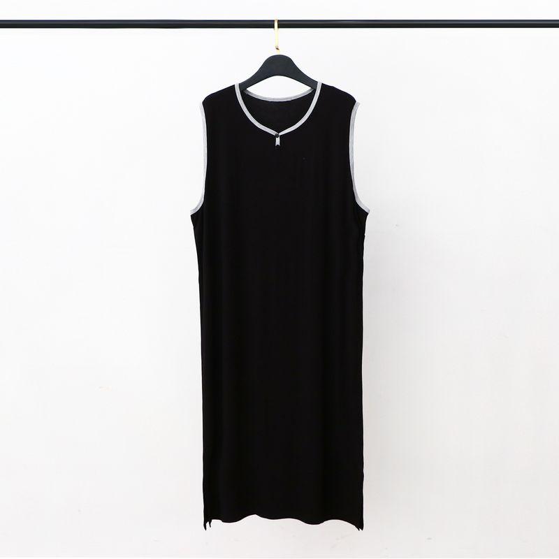Lazy Time Men's Modal Long Robe | Tank Top Design, Loose Fit, A Must-have For Home Leisure-XL_voghion.com