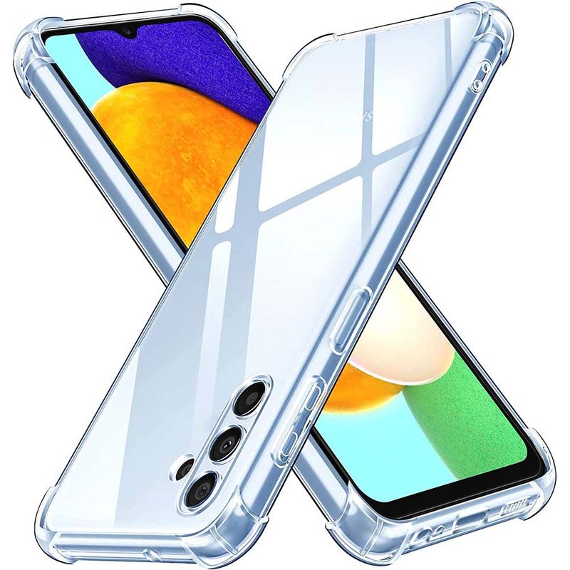 Samsung Galaxy A04s A04 A14 4G A34 A54 5G Kalın Darbeye Dayanıklı Yumuşak Silikon Telefon Kılıfı S23 Ultra S22 Plus S23+ İçin Şeffaf Kılıf_voghion.com