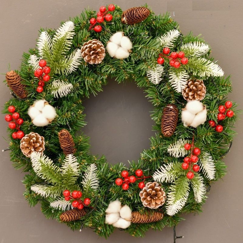 Decorations Christmas Tree Wreath Hanging Ornaments Shop Window Scene Arrangement New Model_voghion.com