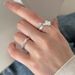 Sterling Silver Irregular Bow Women's Fashion Texture Index Finger Ring Simple Commuting Handicraft_voghion.com