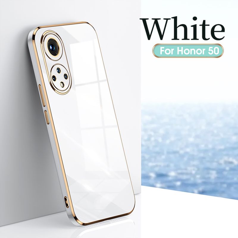 Luxury Plating Phone Case For Huawei Honor 50 Pro Honor 50 SE Soft TPU Shockproof Cover For Huawei Mate 40 30 20 Pro Squ_voghion.com