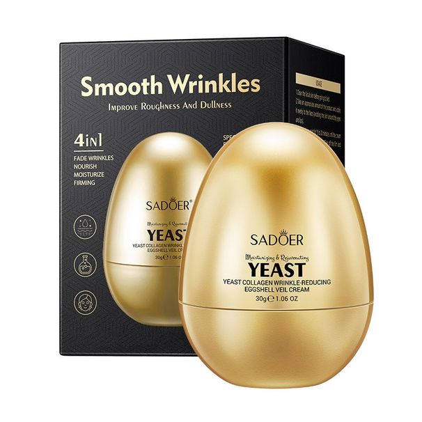 Full English SADOER Yeast Collagen Anti-Wrinkle Eggshell Veil Cream Moisturizing Mask_voghion.com