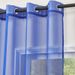 Cortinas de voile resistentes à água – Cortinas transparentes com filtro de luz azul royal – Cortinas modernas de poliéster trançado para sala de estar/quarto/varanda_voghion.com
