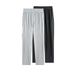 Pleated Lightweight Straight Leg Pants – Summer Casual Trousers With Draped Silhouette (Black/Silver Grey, S-XXL)_voghion.com