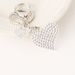 Porte-clés pendentif en forme de cœur incrusté de diamants pour voiture, petit cadeau créatif_voghion.com