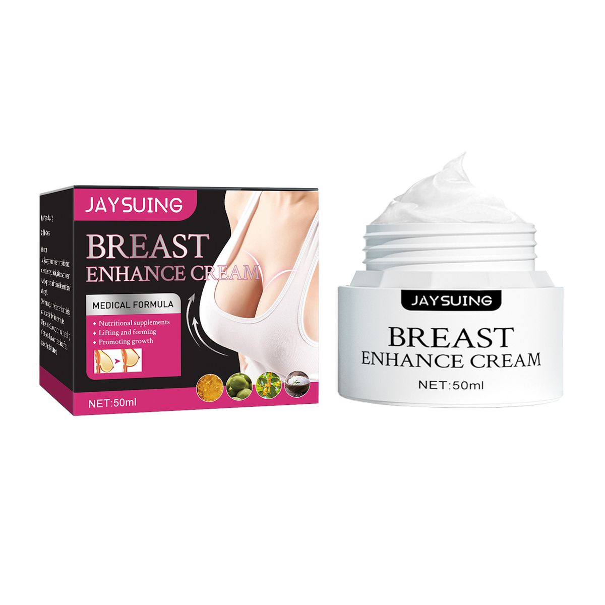 Jayswing Breast Care Cream Massaažikreem, mis muudab rinnad täidlasemaks, pinguldab, niisutab ja kaunistab nahka_voghion.com
