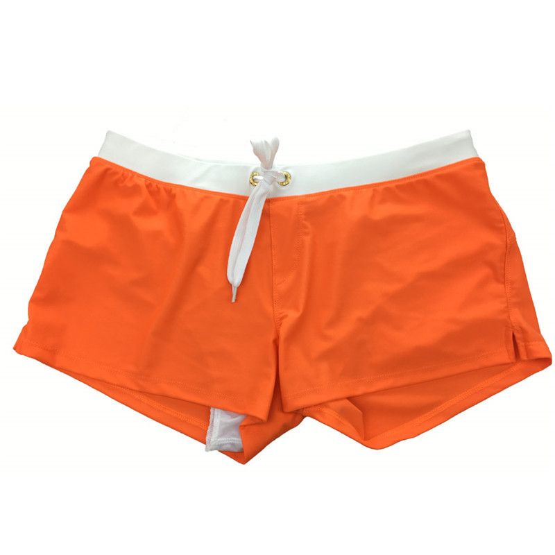 Men's Clothing Swimming Trunks Men's Swimming Trunks Back Pocket Design Quick Drying Beach Pants Boxer Briefs Swimsuit Men_voghion.com