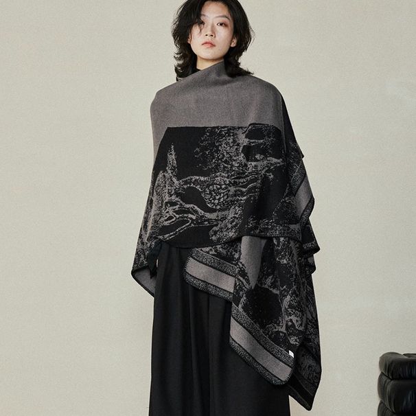 Nuovo cappotto invernale da donna 2025 con scialle bifacciale, caldo cappotto aperto lavorato a maglia di alta qualità, alla moda e versatile_voghion.com