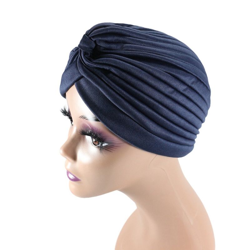 elastic women's headscarf hat soft base head cover chemotherapy headscarf Bennie Twisted India_voghion.com