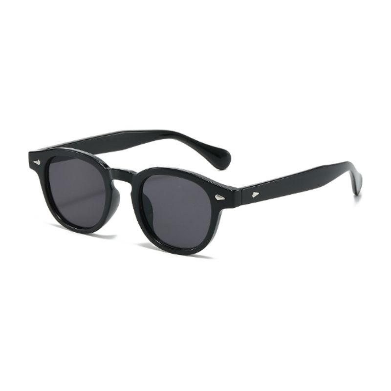 Óculos de sol da moda Vintage Round Tint Ocean Lens Design de marca Óculos de sol_voghion.com
