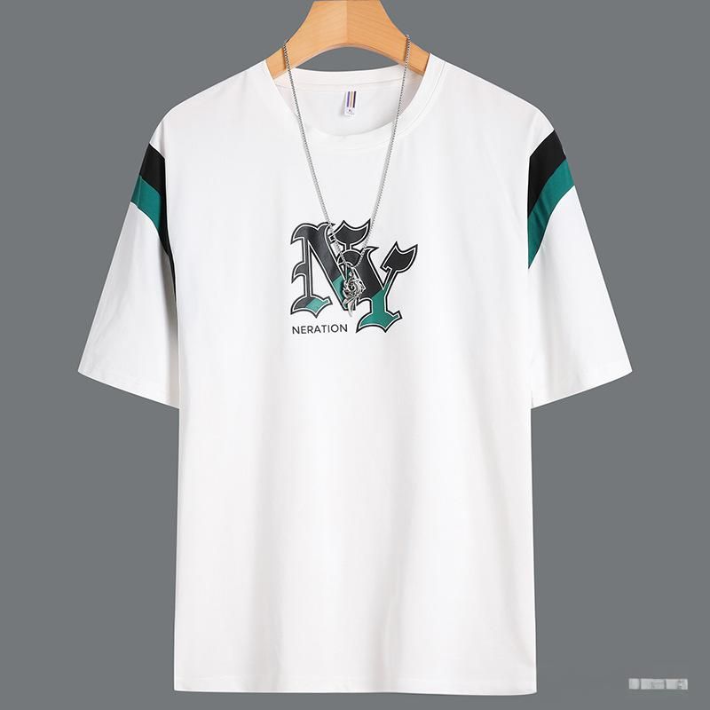 Men's Clothing Short Sleeved Trendy Loose Half Sleeved Fashion T Shirt_voghion.com