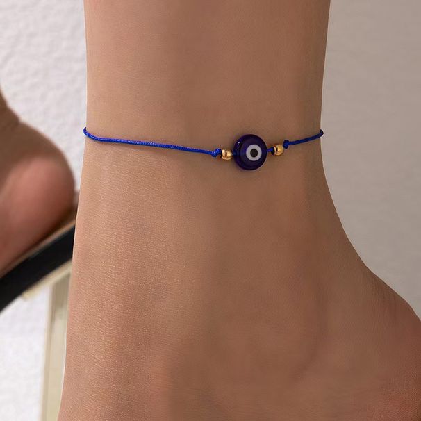 String Devil's Eye Bracelet Anklet Couple Chain_voghion.com