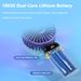 Portable Hand-Held Fan Office Desktop Multifunctional Folding Double-Headed Small Electric Fan With A Neck Lanyard_voghion.com