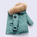 Boys' Long Down Jacket – Winter-Proof Parka With Eco-Friendly Fur Trim (90% White Duck Down, Water-Resistant Shell, Ages 3-12, 90-150cm)_voghion.com