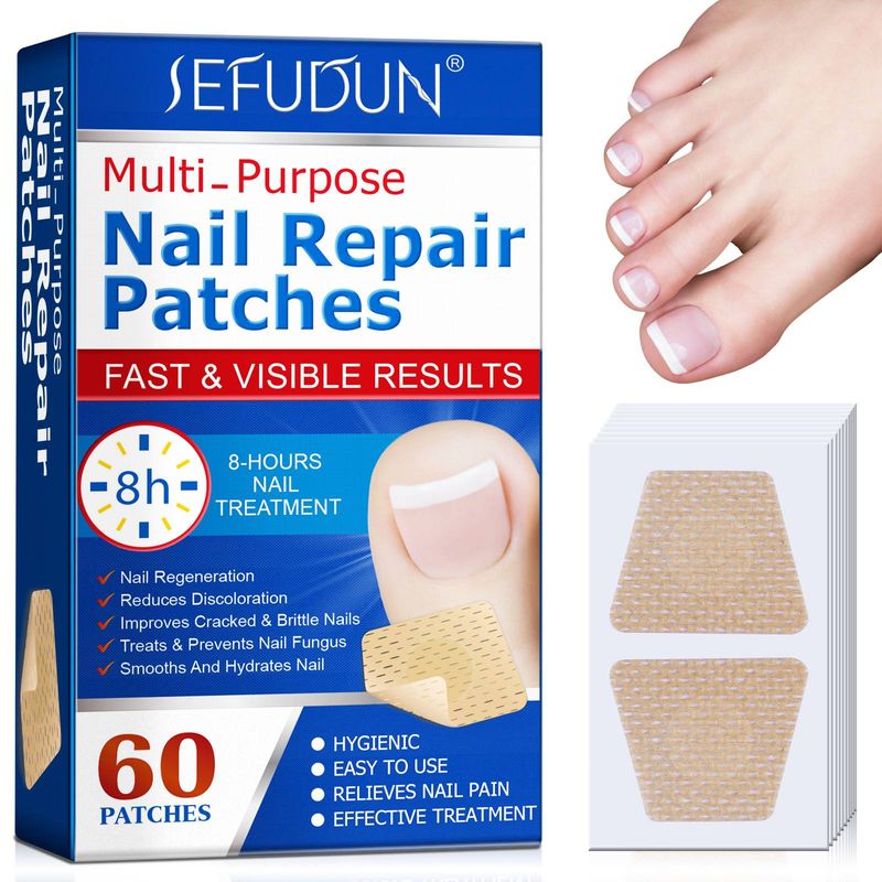 Multi-Purpose Nail Repair Patches  Nail Repair for Damaged Nails, 8-Hour Nail Treatment Restores Healthy Appearance_voghion.com