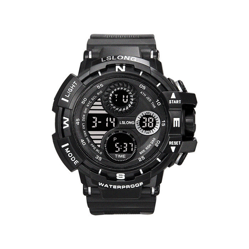 Men's Watches Fashion Men's Couple Female Student Watch Sports Fashion Waterproof Alarm Clock LED Electronic Watch_voghion.com