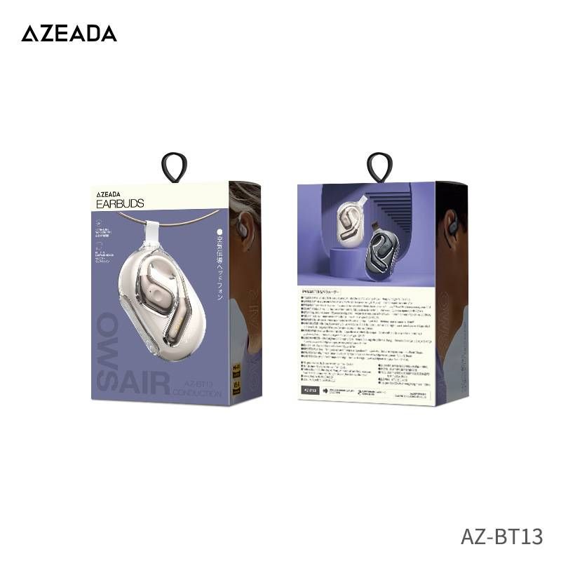 AZEADA New Wireless Earhook Bluetooth With Bone Conduction Technology, Long Battery Life, And OWS Sports Earphones_voghion.com