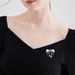 Bow Brooch Women's High Sense Retro Corsage Elegant Temperament Pin_voghion.com