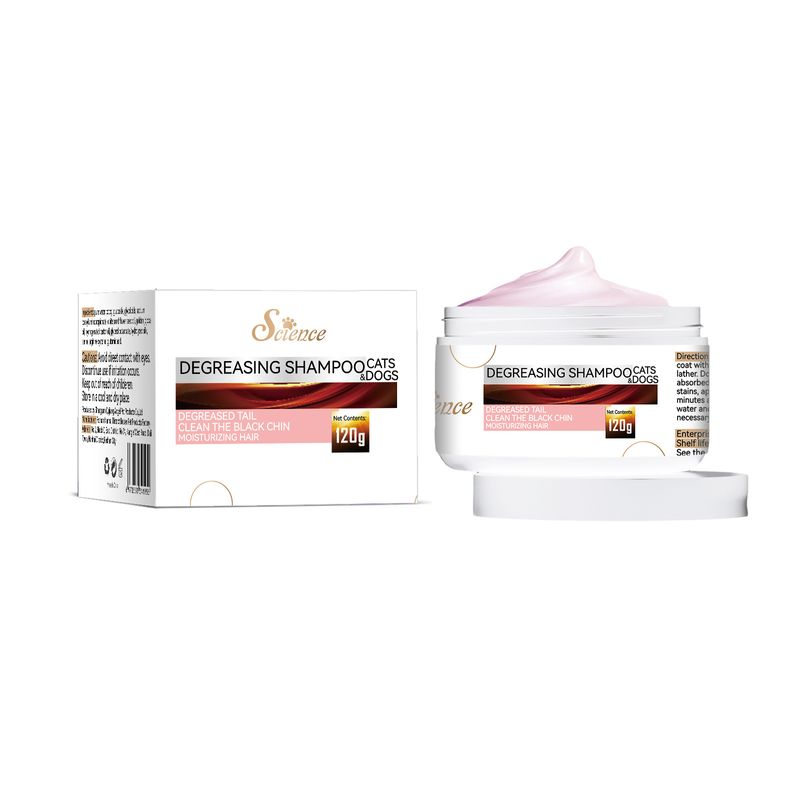 Dégraissant spécifique pour chats et animaux de compagnie pour éliminer les taches d'huile sur la queue et le menton, et pour le soin des poils. Shampoing concentré pour chats et animaux de compagnie._voghion.com