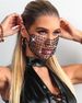 Mascherina per il viso alla moda con strass lucidi in rete per donna LBZ1266_voghion.com