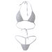 Intimates Mini Swimsuit Swimwear Lady Sexy Sheer Mesh Three-Point Women's Bikini Panties Set_voghion.com