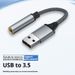 Amplificatore auricolare Scheda audio esterna USB per cavo audio da 3,5 mm Interfaccia foro circolare Computer desktop Cuffie portatili_voghion.com