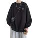 Autumn And Winter Hoodie Men's Retro Pullover Loose Round Neck Long Sleeved Top_voghion.com