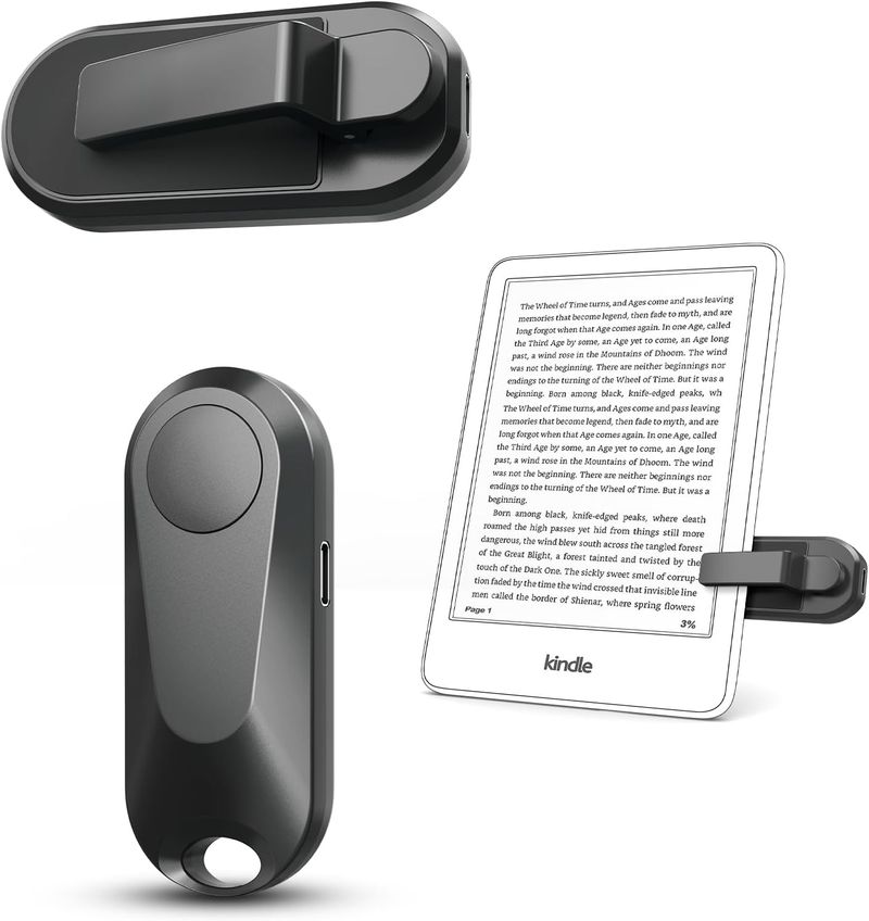 Voltapagina con telecomando per eReader Kindle Paperwhite, telecomandi per fotocamere e videocamere, voltapagina con clic per tablet che leggono romanzi_voghion.com