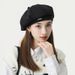 Sıcak Satış Yeni İlkbahar Sonbahar Kadın Bere Düz Renk Düz Üst Sekizgen Şapka Bayan Retro Zarif Yumuşak Pamuklu Ressam Sanatçı Şapka_voghion.com
