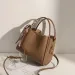 Simple Solid Color Womens Vegetable Bucket Retro Y Handbag Silk Scarf Horizontal Bag 240826_voghion.com