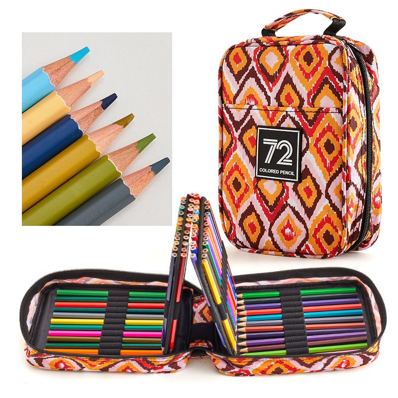 ​72-Colors Professional Oil-Based Colored Pencils Set For Artists & Students - Vibrant, Smooth & Blendable - Perfect For Sketching_voghion.com