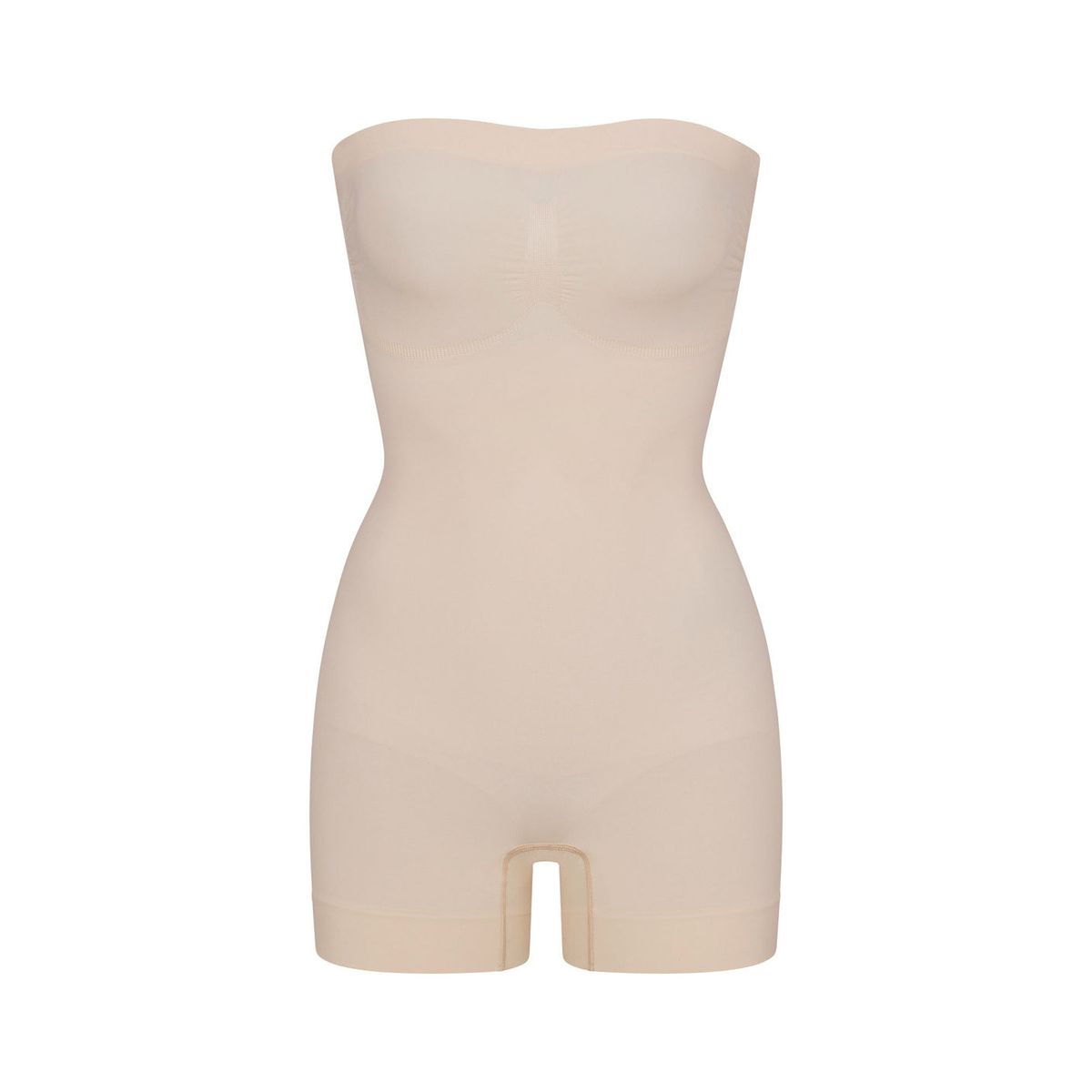 Neu Shapewear Kleid mit trägerlosem trägerlosem Jumpsuit Slim Shorts_voghion.com