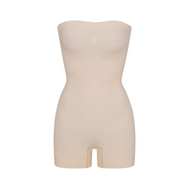 Neu Shapewear Kleid mit trägerlosem trägerlosem Jumpsuit Slim Shorts_voghion.com