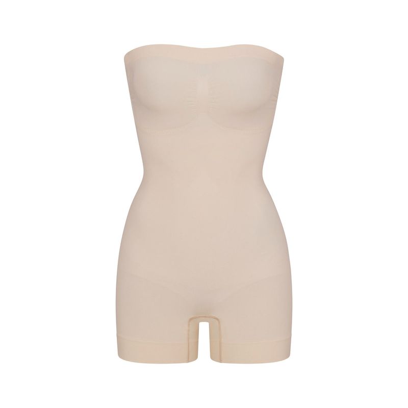 Nova Shapewear haljina s uskim kratkim hlačama bez naramenica_voghion.com