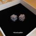 Silver Needle Zirconia Three-Dimensional Square Personality Cold Style Commuting Stud Niche High-End Sense Of Design_voghion.com