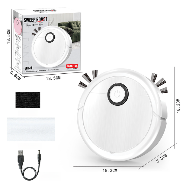 Roboterreiniger für den Heimgebrauch, integrierter intelligenter Staubsauger zum Kehren und Wischen, 3-in-1-Reinigungsmaschine als Geschenk_voghion.com