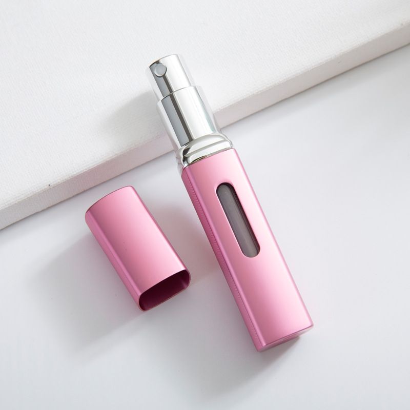 Parfumetilbehør Spot 8ML Firkantet Selvpumpende Parfumeflaske Bund Direkte Påfyldningssprayflaske Aluminium Bærbar Press Flush Parfumeflaske_voghion.com
