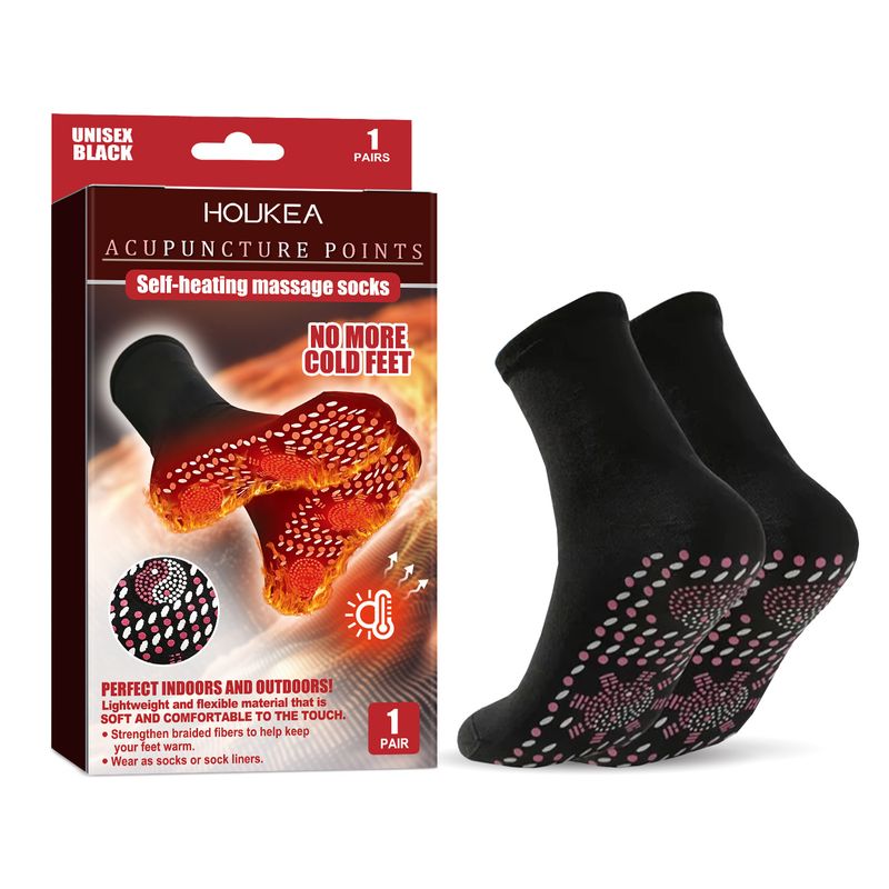 Self massage for outdoor travel, skiing, running, cold protection, warm foot massage, and heating socks_voghion.com