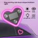 Small Deng Small Deng Solar Powered No Wiring LED Triangle Widow Heart Light Wireless Neo Glowig C-Pillar Atmosphere Car Interior_voghion.com